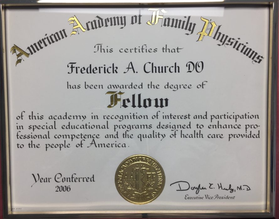 Fellow of AAFP - 2006